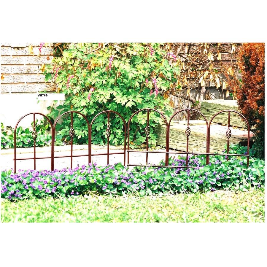 27" x 24" Pewter Wire Garden Fence