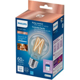 7W A19 Medium Base Wifi Tunable Clear Smart LED Light Bulb