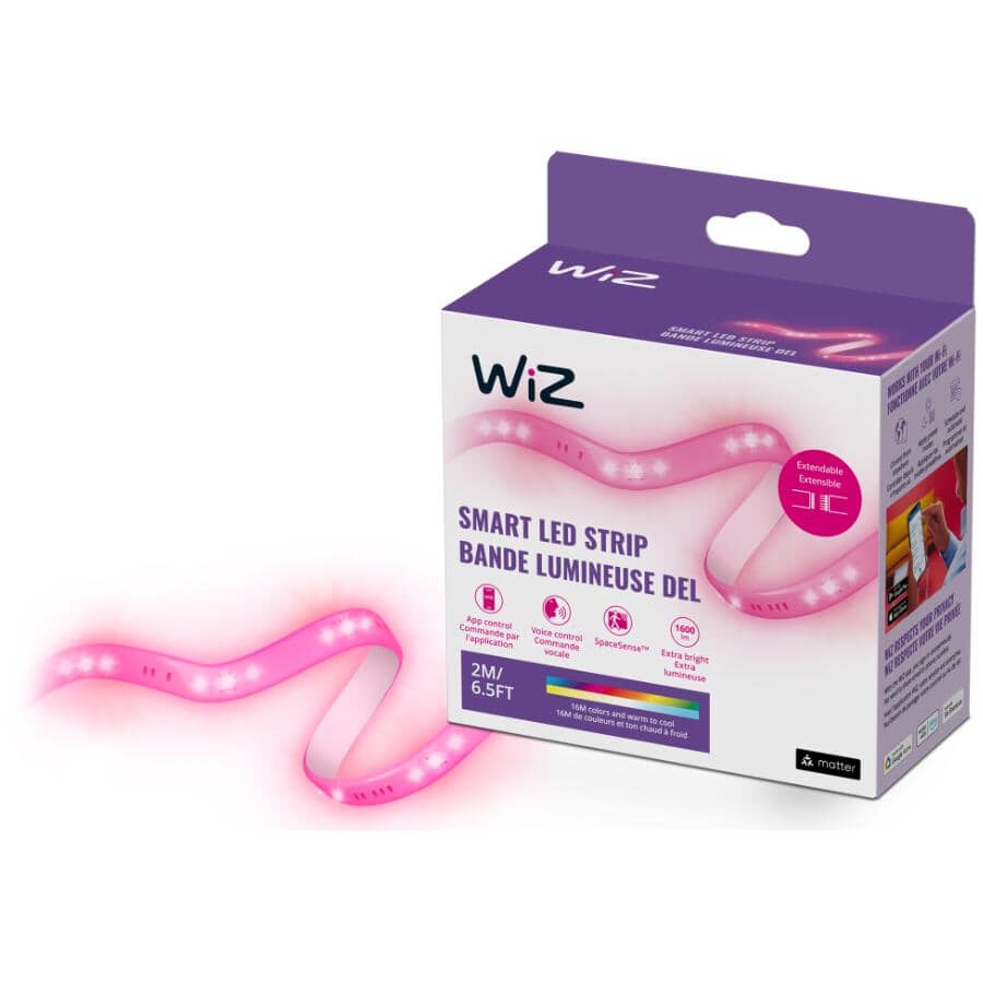 Smart Colour LED Light Strip Starter Kit - Warm White to Daylight, 2 m