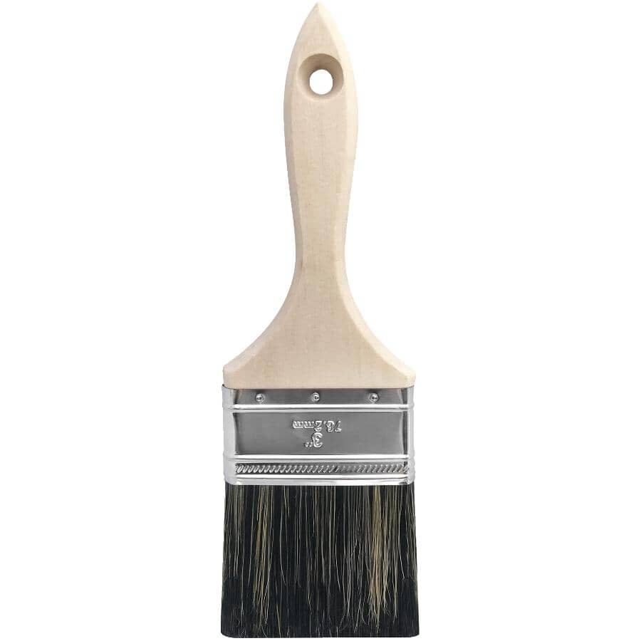 Staining & Painting Polyester Flat Brush - 3"/75 mm