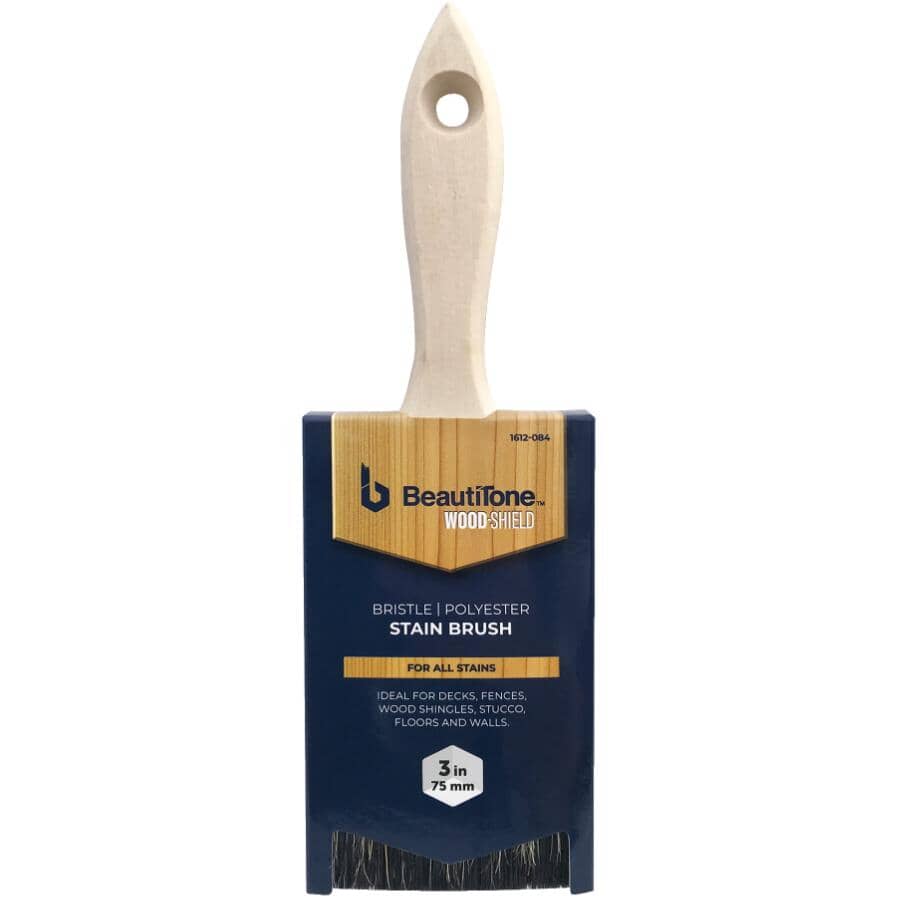 Staining & Painting Polyester Flat Brush - 3"/75 mm