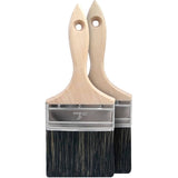 Staining & Painting Polyester Flat Brushes - 4"/100 mm, 2 Pack