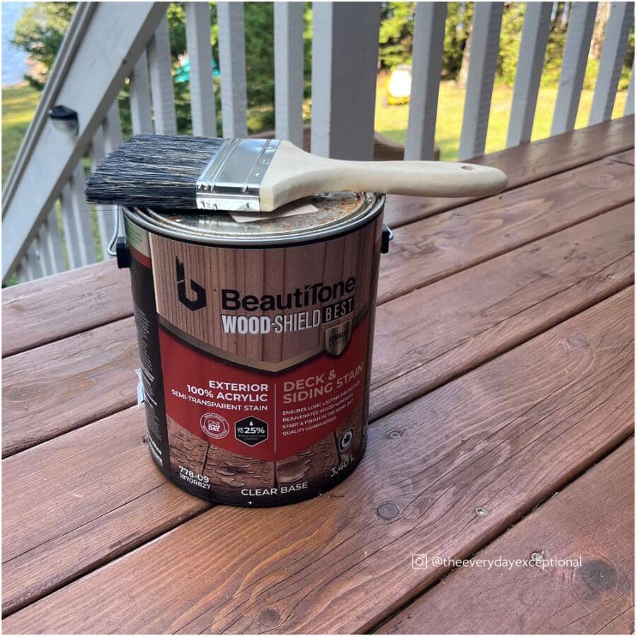 Staining & Painting Polyester Flat Brushes - 4"/100 mm, 2 Pack