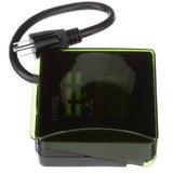 2 Plug Heavy Duty Outdoor 7 Day Digital Grounded Timer Outlet