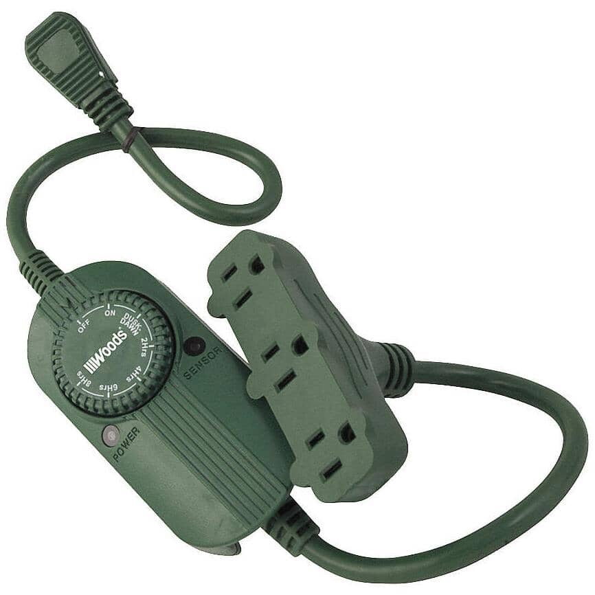 24 Hour 3 Outlet Outdoor Light timer