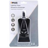 Outdoor 24 Hour Digital Sensor Light Timer Outlet, with Photoelectric Eye