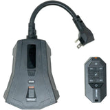Outdoor Wireless Remote Control Timer - with Photocell, 3 Plug