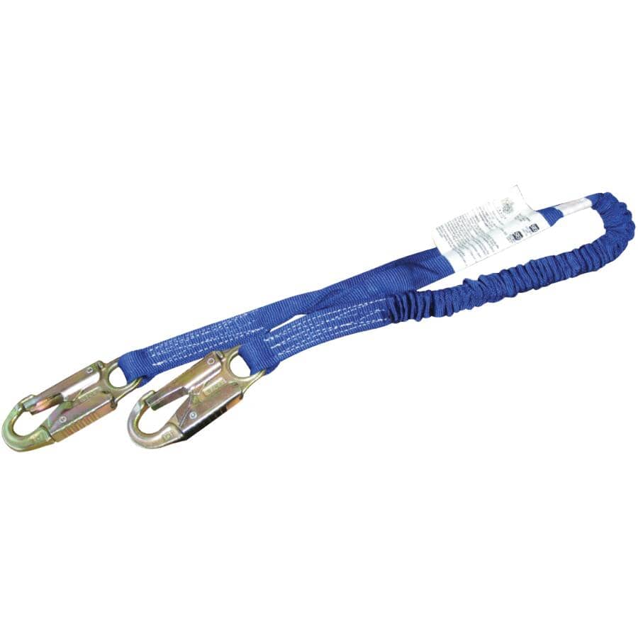 6' Shock Absorbing Lanyard - with Dual Locking Snaps