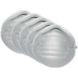 Disposable Dust Face Masks - with Flexible Nose Piece, 5 Pack