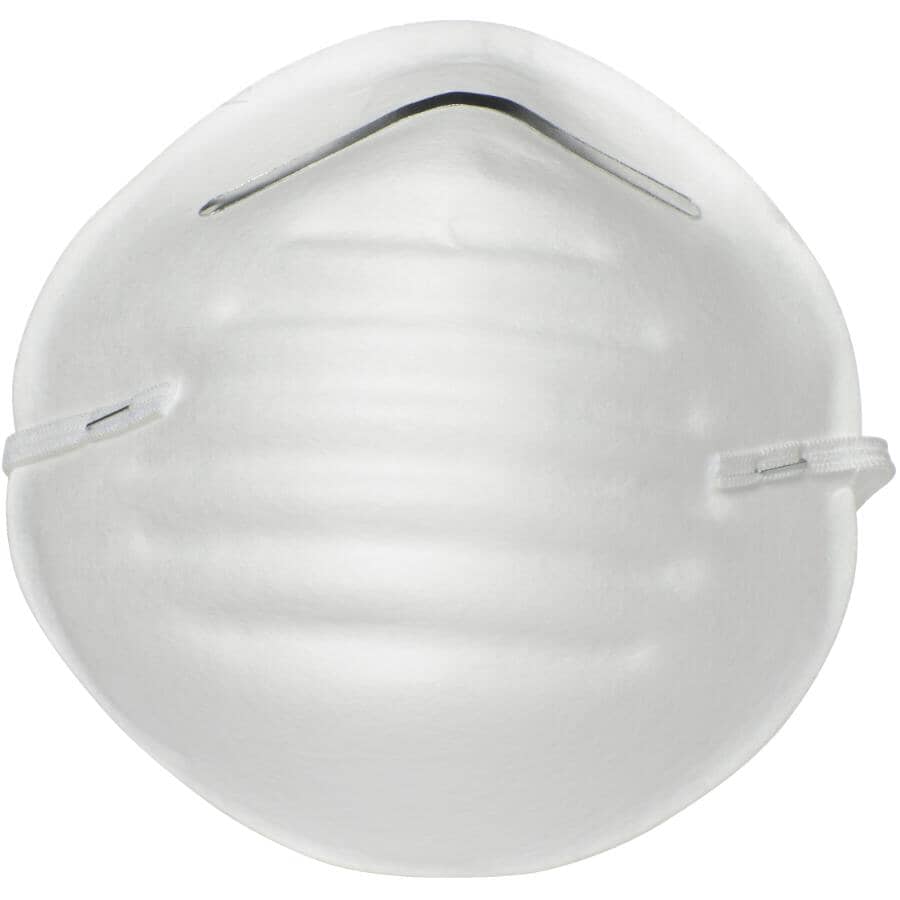 Disposable Dust Face Masks - with Flexible Nose Piece, 5 Pack