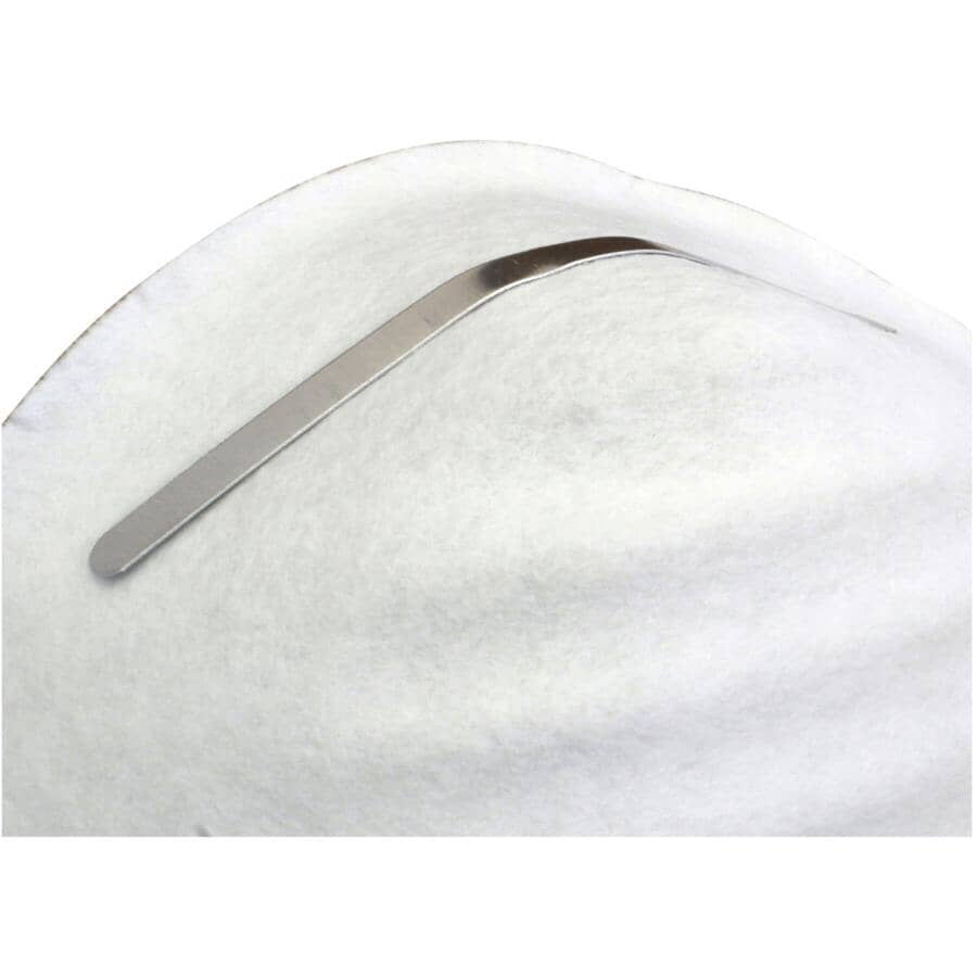 Disposable Dust Face Masks - with Flexible Nose Piece, 5 Pack