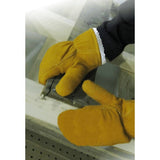 Men's Split Leather Lined Work Gloves - with Removeable Liner