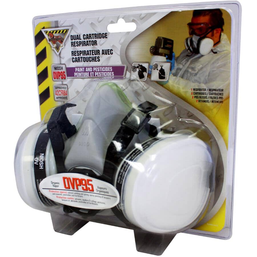 NIOSH P95 Dual Cartridge Respirator - Paint & Pesticide