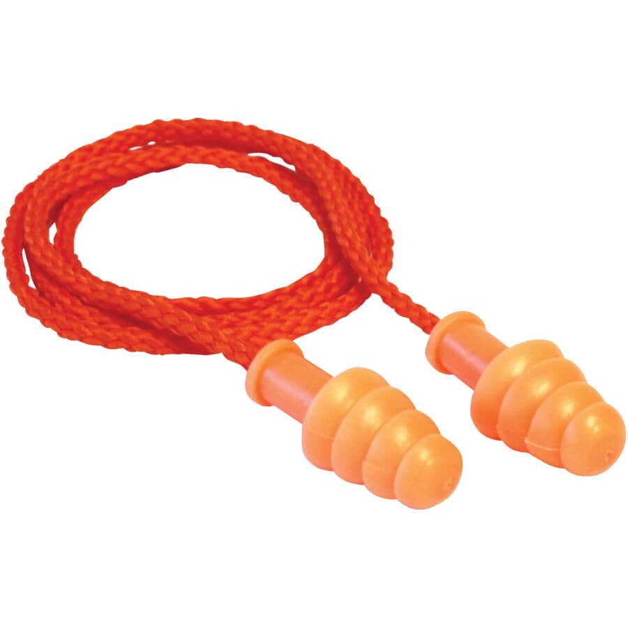 NRR25 Reusable Ear Plugs - with Case, 1 Pair