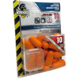 NRR32 Foam Disposable Ear Plugs - 10 Pairs