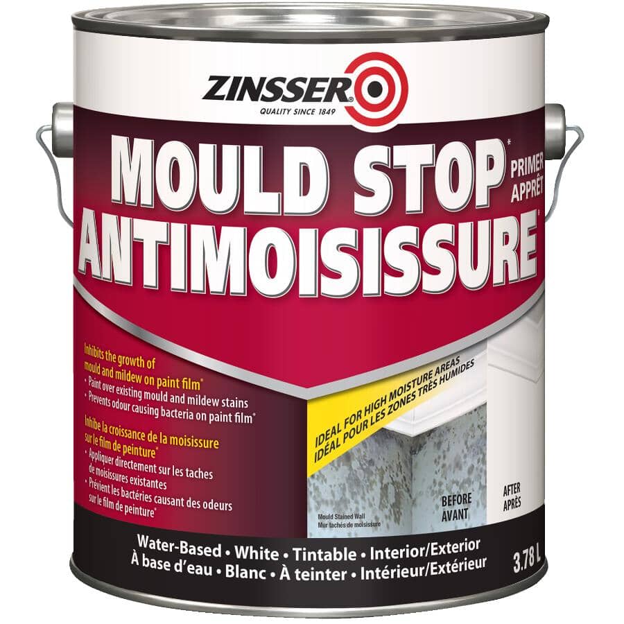 Mould Stop Latex Primer - White, 3.78 L