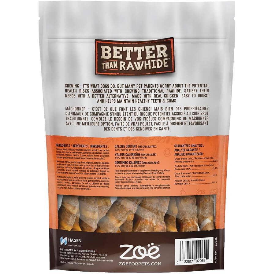 Better Than Rawhide Twists - Peanut Butter, 12 Pack